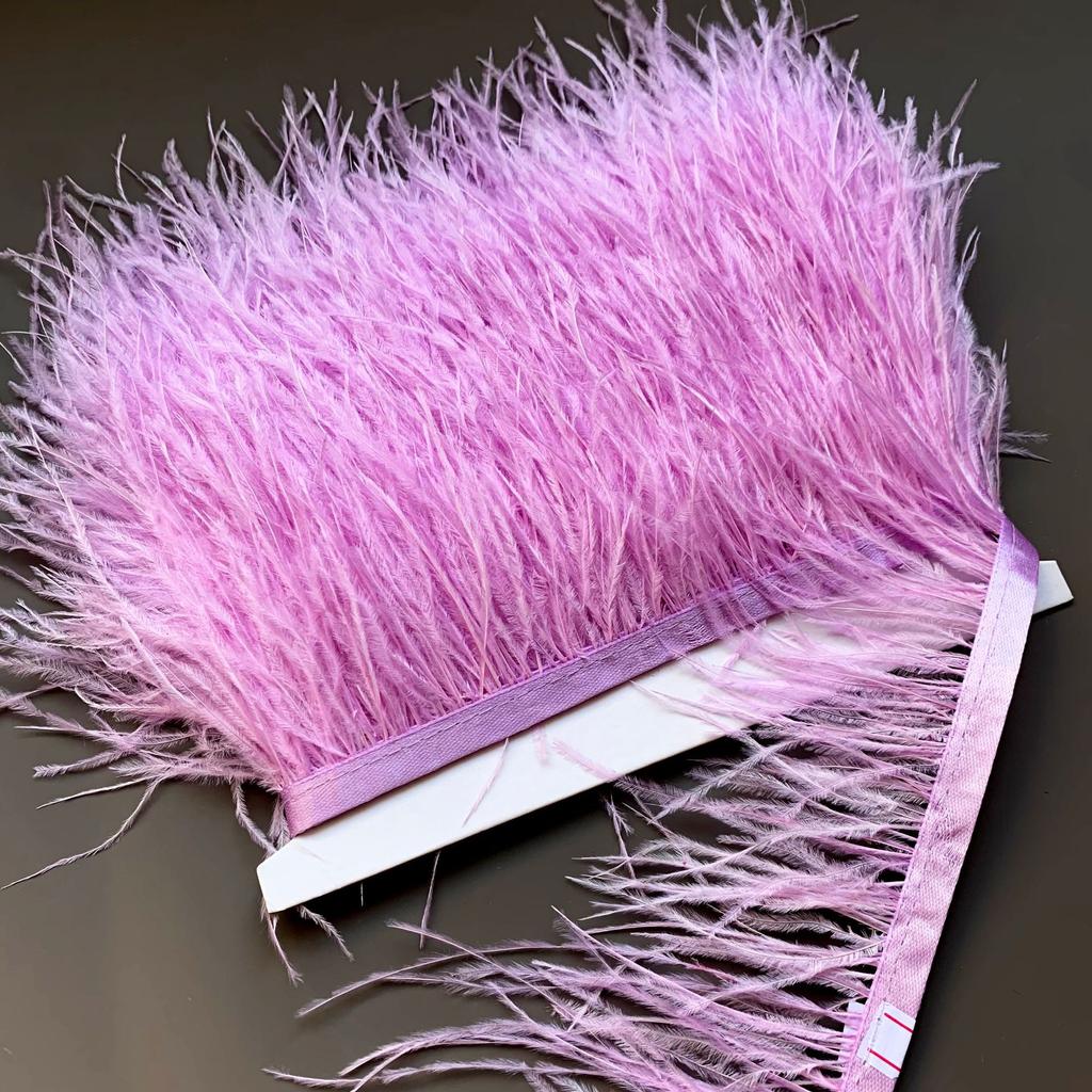 Straußenfeder 8-10Cm Straußenfeder Stoff Fransen Performance Kleid Rock Kleidung Feder Accessoires