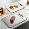 Stainless Steel Cutting Boards Multi-Purpose Double Sided Chopping Boards for Cutting Meat Fruit and Vegetable Food Grade Board