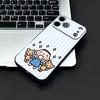 M-MINNA NO T-TABO Phone Case For IPhone 17 Air 16 E Pro Max 15 14 13 Mini 12 Pro 11 Max Plus Black Soft Shell