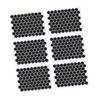 10 Pcs Mouse Grip Tape Hex Shape Super Thin Sweat Absorbing Anti Slip Black Acrylic Grip Sticker for
