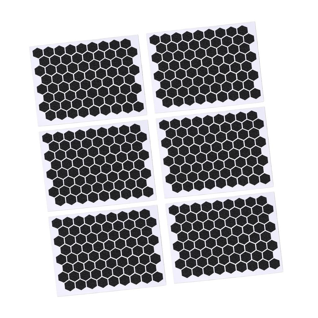 10 Pcs Mouse Grip Tape Hex Shape Super Thin Sweat Absorbing Anti Slip Black Acrylic Grip Sticker for