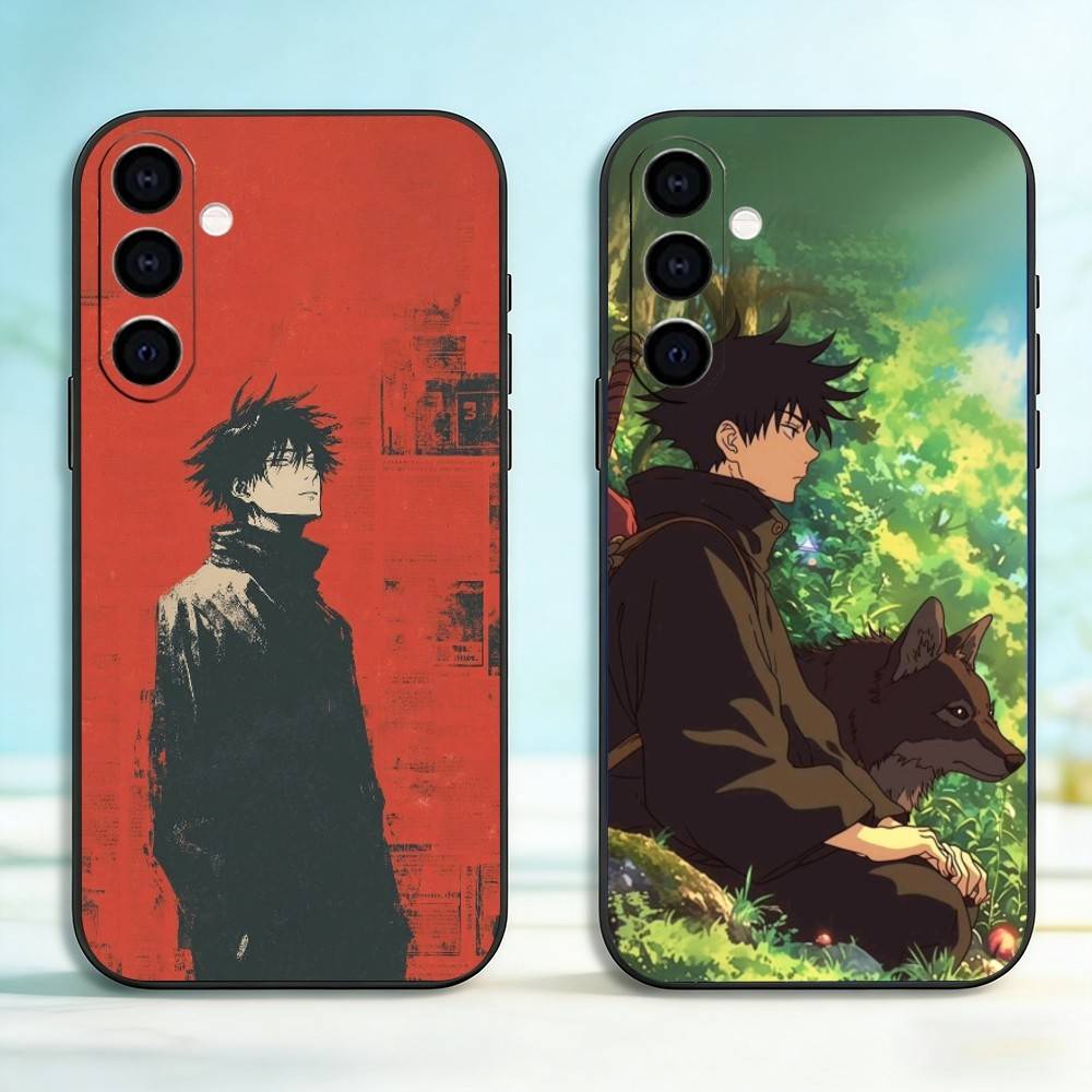 M-Megumi F-Fushiguro Phone Case Black Silicone Soft For Samsung Galaxy A73,A72,A71,A70,A53,A52,A51