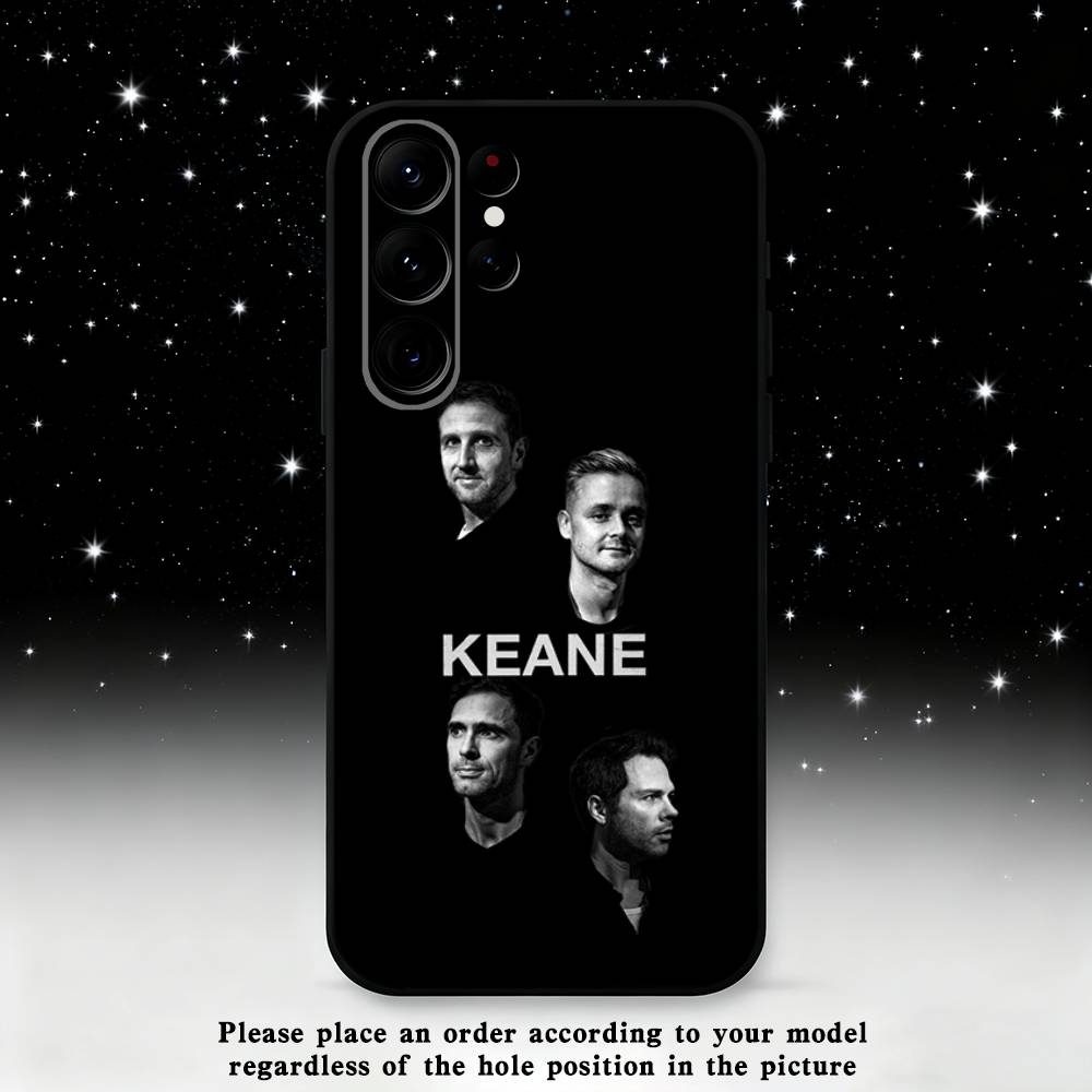 Music Band K-KEANE Phone Case For Samsung S25,S24,S21,S22,S23,S30,Ultra,S20,Plus,Fe,Lite,Note,10,9,5G Black Cover