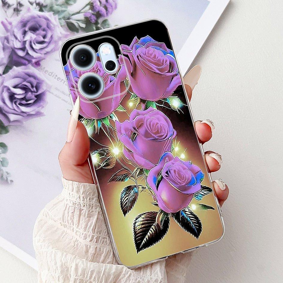 For Cover OPPO Reno 14F 2025 Case Reno14F Popular Bamboo Bowknot Soft Silicone Clear TPU Bumper For OPPO Reno14 F CPH2743 Shells