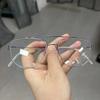 Denmark Men Double Beam Glasses Frame EDWIN Fashion Square Titanium Ultralight Eyeglasses Women Screwless Business Retro Eyewear