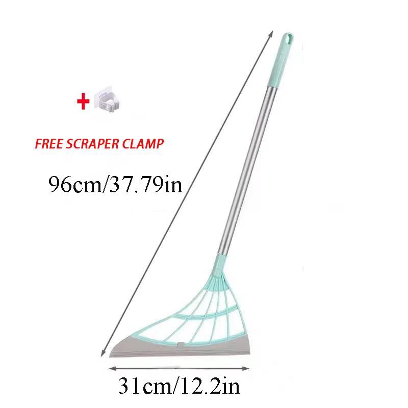 Silicone Broom Wiper Squeegee Long Handle Window Washing Mop Household Floor Glass Magic Scraper Hand-push Mirror Cleaning Tools