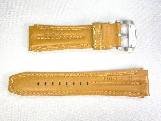 D0171AL SEIKO Prospex 21mm Leather Brown for Via Strap, Calfskin, Beige, SBDC011/ 6R15-01W0 (Ships Nekoposu)