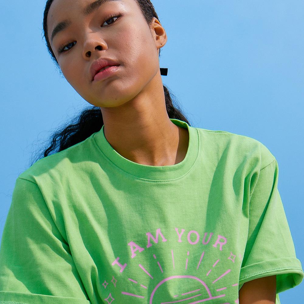 Sseomttinggus Sunshine Pigment T Shirts Green