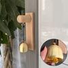 Wooden Door Bell Strong Adhesive Hanging Decorative Shopkeepers Bell Delightful Sound Door Opening Wind Chime