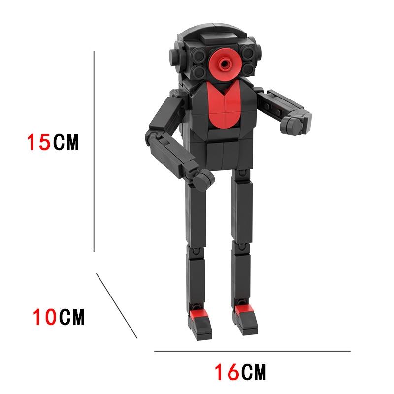 

Hot New A Series of Skibidi Toilet Man Drill Male Titan Man Female TV Personality Building Blocks Set Toy for Kids New Year Gift