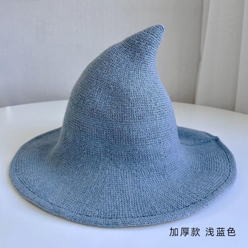 

Женская шляпа ведьмы складной костюм острый большой крючком теплая зимняя шапка One Size