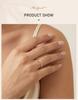 Cross Ring for Women 14k Gold Plated Sideway Cross Adjustable Open Ring Cubic Zirconia Jewelry