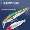 Little Fat Pig Silver Minnow Wobbler Lure - Long Cast Pencil for Freshwater Perch & Asp