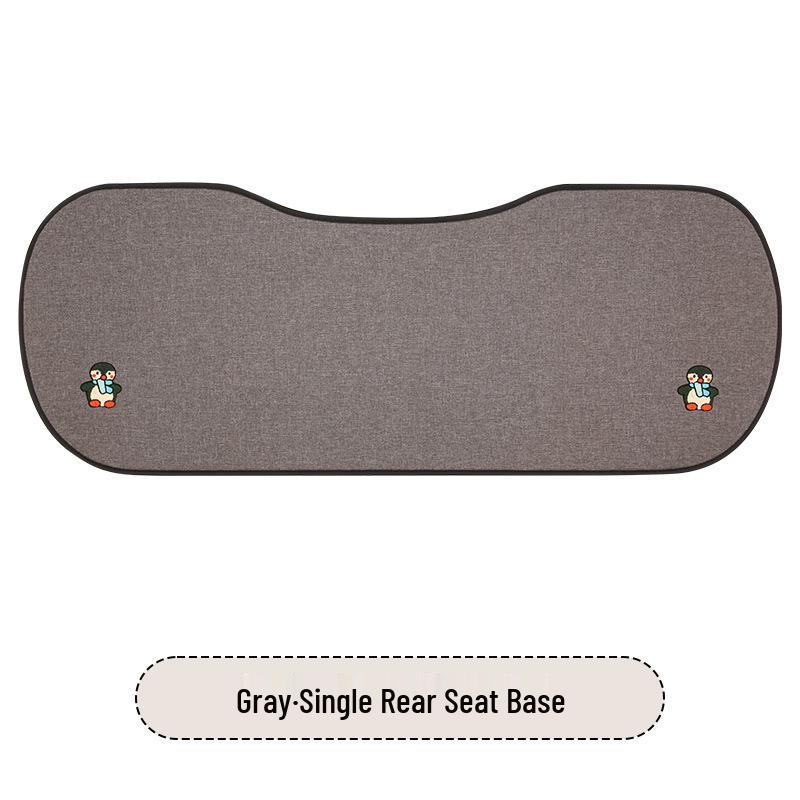 All-Season Penguin Cartoon Seat Cushion for Peugeot 408, 408X, 508, 4008 - Cotton Linen Design for Women