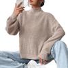 Women S Half Turtleneck Pullover Sweater Casual Autumn Winter Base Top