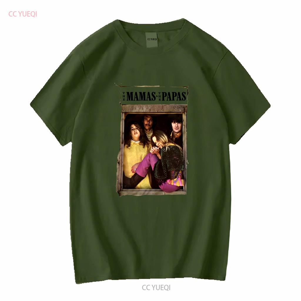 Vintage The Mamas Papas Album Cotton White All Size T Shirt BL029 vintage Washed Casual Stretched Unisex homme