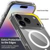 Strong Magnetic Case For iPhone 17 Pro Max Air 16 15 14 Plus 13 12 11 Magsafe Original Wireless Charging Transparent Phone Shell