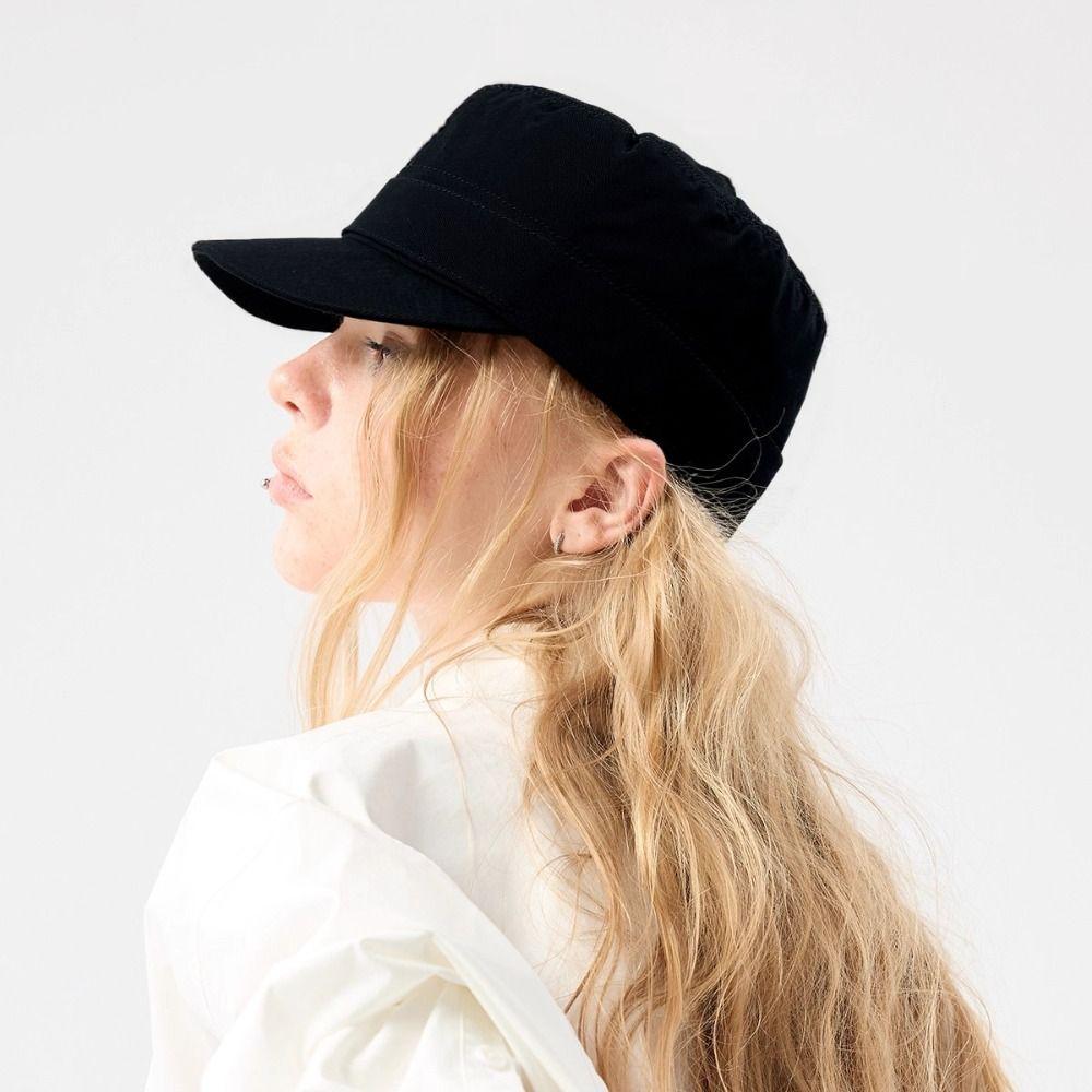 Cloth Equestrian Hat Button Retro Painter Hat Casual Flat Cap  Autumn