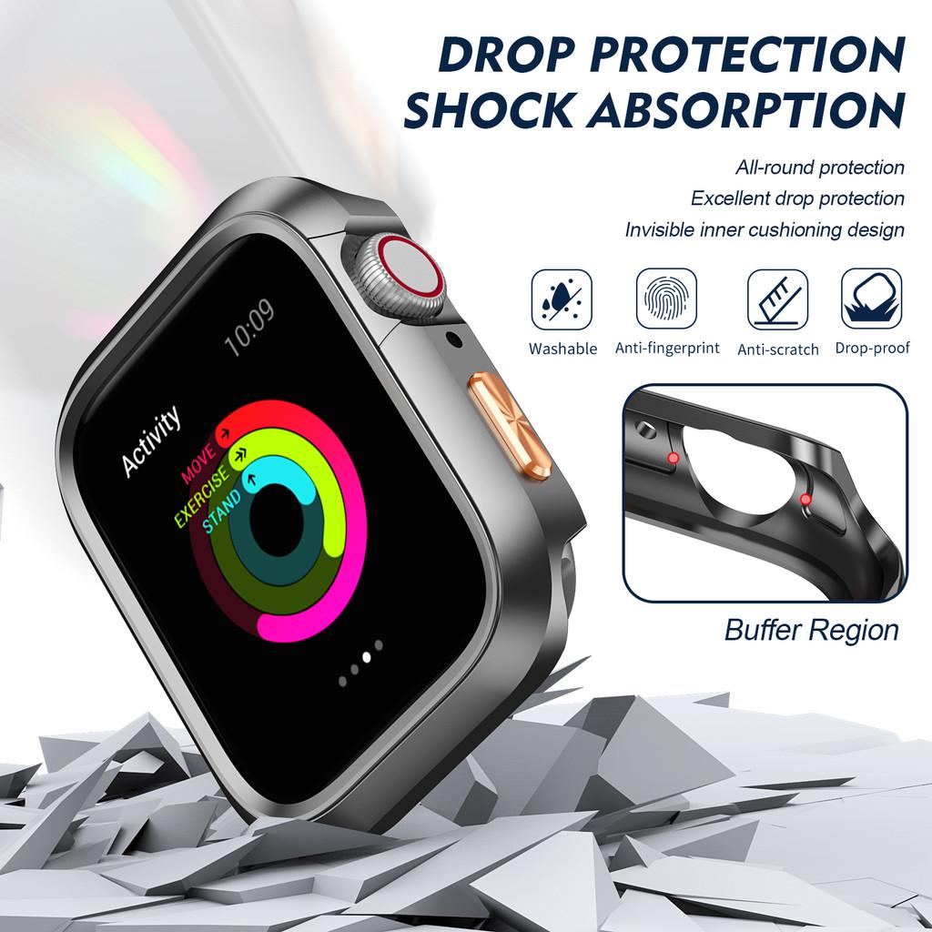 Hard PC Protective Case Frame Bumper Cover for Apple Watch 42mm 44mm 45mm 46mm 49mm Iwatch Series11 10 9 8 7 6 5 4 3 2 1SE Ultra