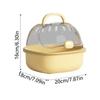 Portable Hamster Travel Carrier Breathable Small Pet Carrying Box  Hedgehog