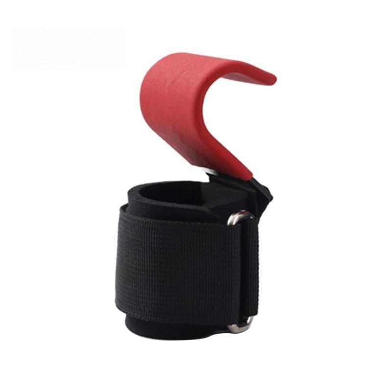 2PCS Pull up Strength Training Device Workout Weightlifting Fitness Hand Grips Lifting Straps Metal Weight Lifting Hooks