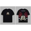 2026 Wolf Head New Short Sleeve Mens And Womens American Sports Fitness Leisure Loose Printed Round Neck Cotton T Shirt