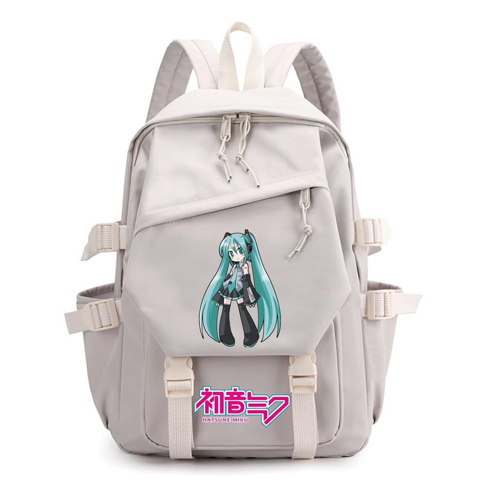 Anime Cartoon Hatsune Miku Printed Backpack for Teen Boy Gril Schoolbag Children Student Women Large Capacity Waterproof Travel Bag Kid Gift Mochila