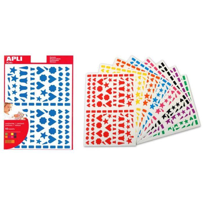 Gommettes coeur et clochettes x 1 120