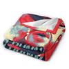 Bad Bunny Puerto Rican Rapper Portrait Soft Blanket Plush Bedding Throws Funny Couch Chair Flannel Bedspread Sofa Bed Cover