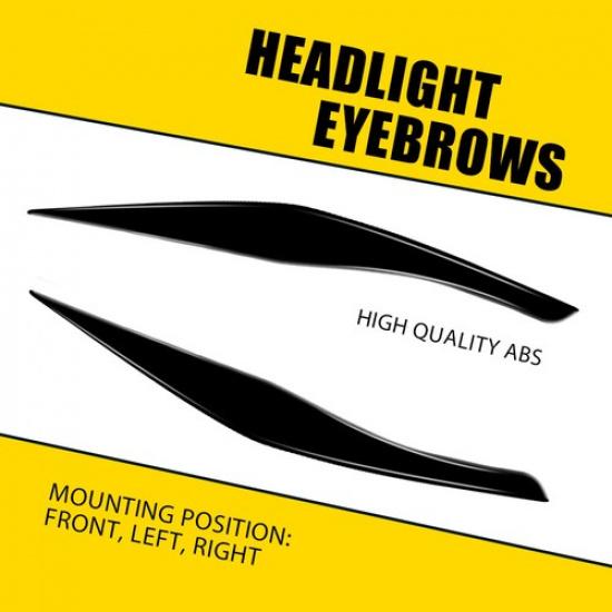 

Car Headlight Eyelid Cover Trim Eyebrow Gloss For BMW 3 Series E90 E91 2005-2012