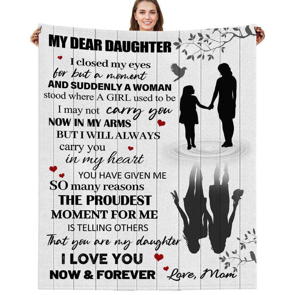 Holiday Gift For Daughter Flannel Blanket Bedroom Sofa Air Conditioner Blanket Nap Blanket