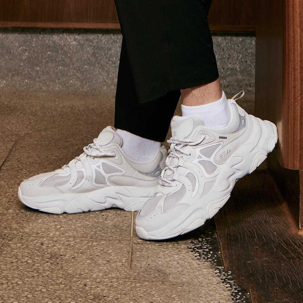 FILA Mars 3 Minimalist Versatile Trendy Low-Top Lifestyle Casual Shoes Men sneaker Birch-Silver F12M432103FSR
