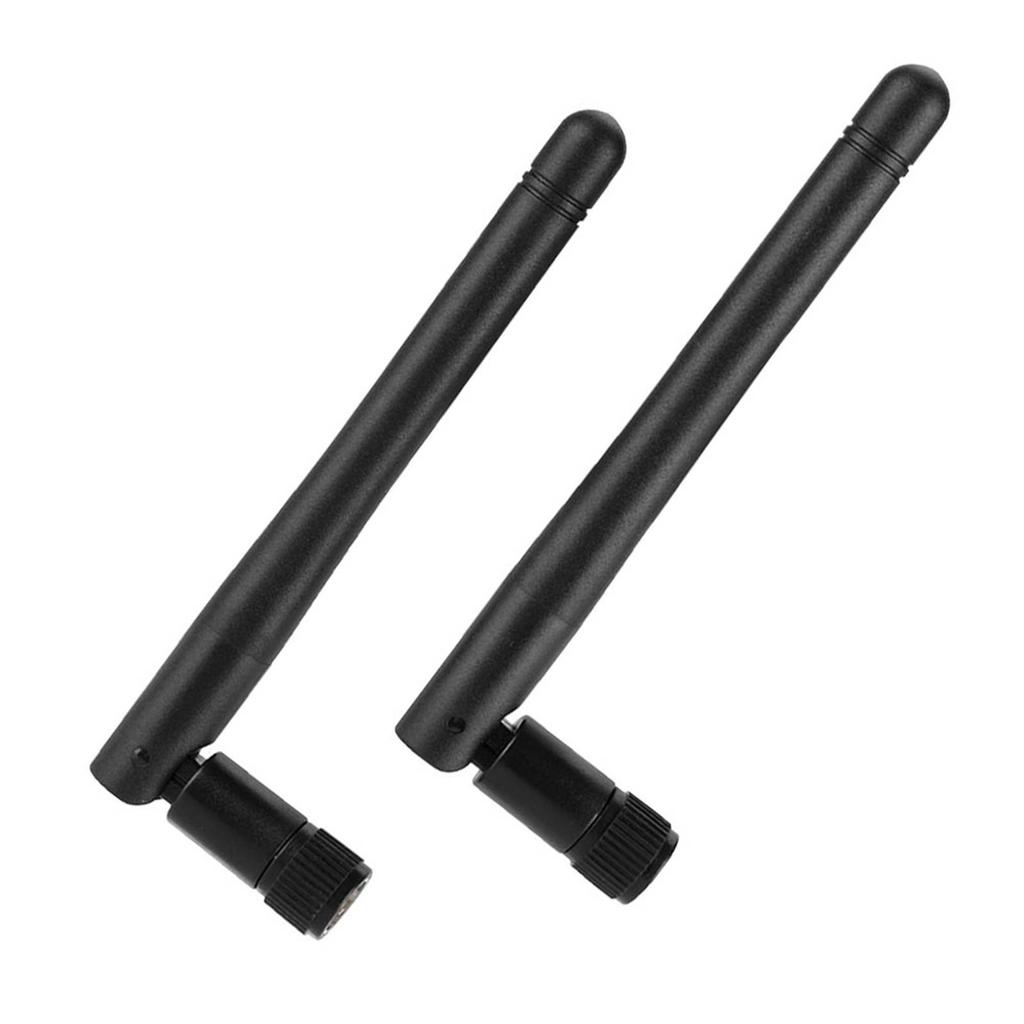 2PCS Dual Band WiFi Router High Gain SMA Interface Wireless Network Card External Antenna(2DBi)