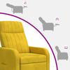 Recliner Chair Yellow Velvet (V)