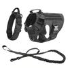 Tactical Dog Harness Leash Collar Molle Pouches for Medium Large Dogs Training Military Pet Vest Adjustable Service Dog Harness