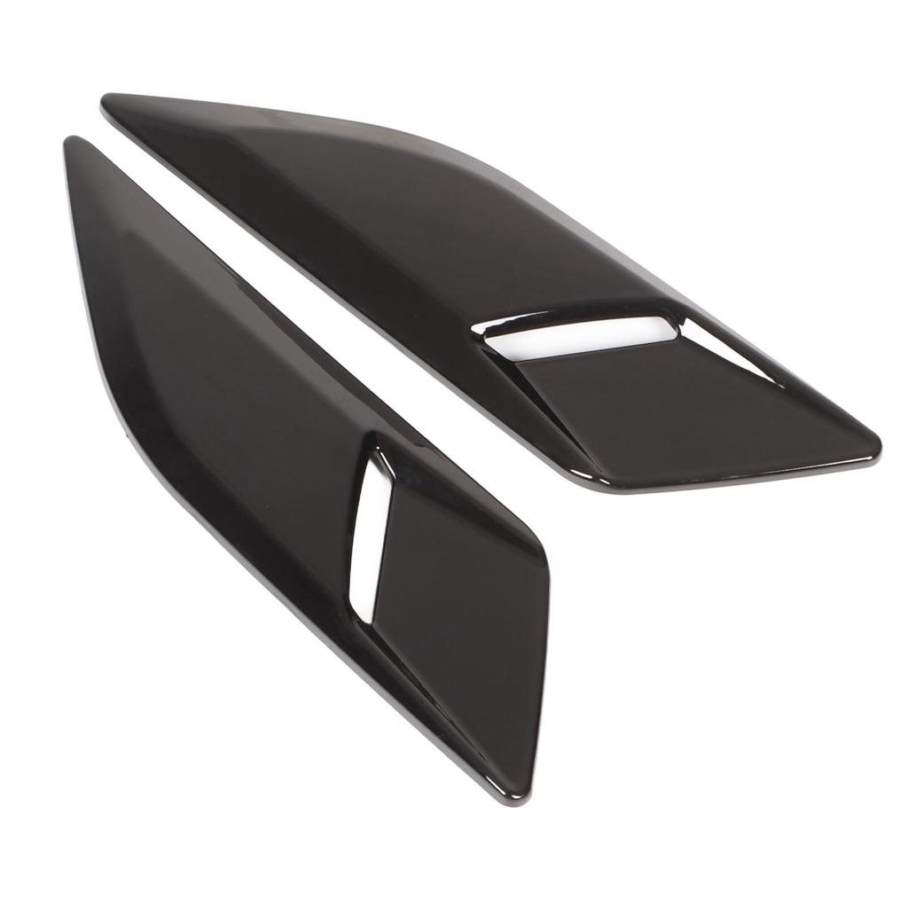 Pair Bonnet Air Outlet Trim Decoration Cover Replacement for Land Rover Range Rover Sport L494 2014‑2022 Glossy Black