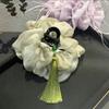 1 Stück Tinte und Tusche Stil Fransen Wolken Garn Haarnadel. Neuer Chinesischer Eleganter Mode Haifisch-Klip. Haarschmuck für den Alltag, Reisen und Partys
