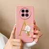 Cases For OPPO Realme12 12x 5G Elegant Rose Letter Soft Liquid Silicone Lens Protective Back Covers For Realme 12 X Bumper Funda