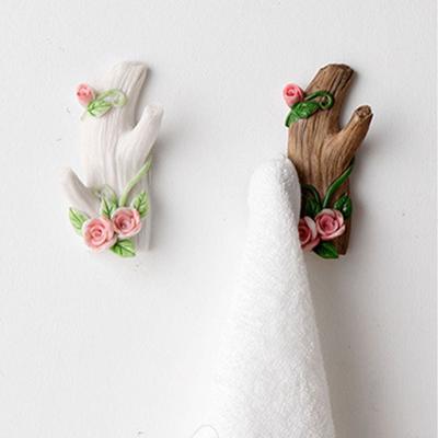 3pcs Home Decor Strong Sticky Wall Hook Holder No-Drill Multi-Functional Key Holder Simulation Branch Coat Rack Offices