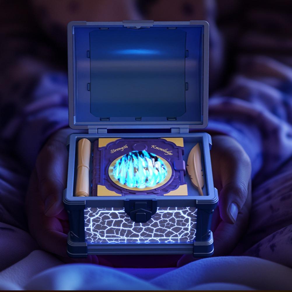 

2025 NEW Treasure Chest Projector Night Light Dreamy Starry Sky Atmosphere Lamp Northern Light For Room Decoration рожевий