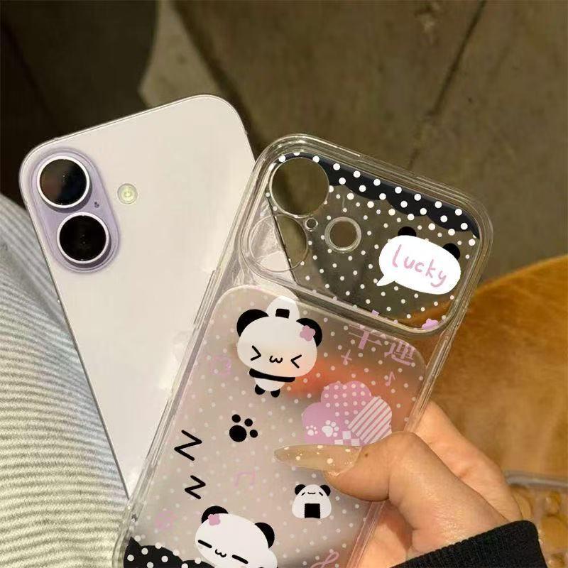 

Happy Panda Apple iPhone 17 Case: Expands to Fit iPhone 14/13/12/11, Soft, Compatible with 16/15 Pro. iPhone 15