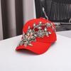 European-American Luxury Rhinestone Sun Protection Baseball Cap for Women