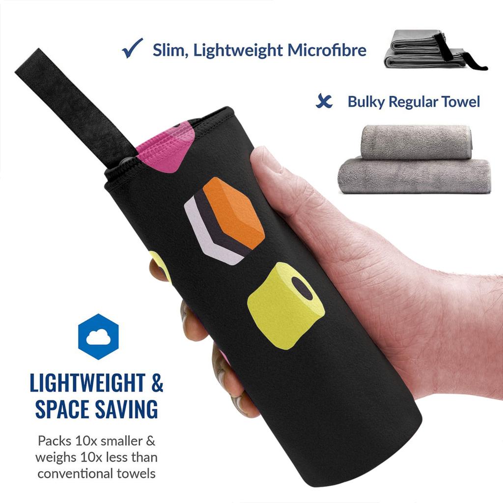 Liquorice Allsorts Sweets Beach Towel Soft Microfiber Quick Dry Absorbent Quick Towels For Yoga
