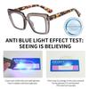 Blue Ray Blocking Anti-Blue Light Reading Glasses Large Frame Eye Protection Presbyopia Eyeglasses Spring Leg Elegant