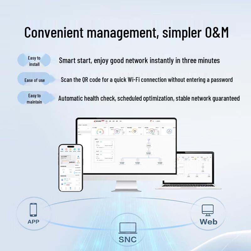 Huawei Whole Home WiFi 6 Set with PoE Switch and Panel Router (CN Version)