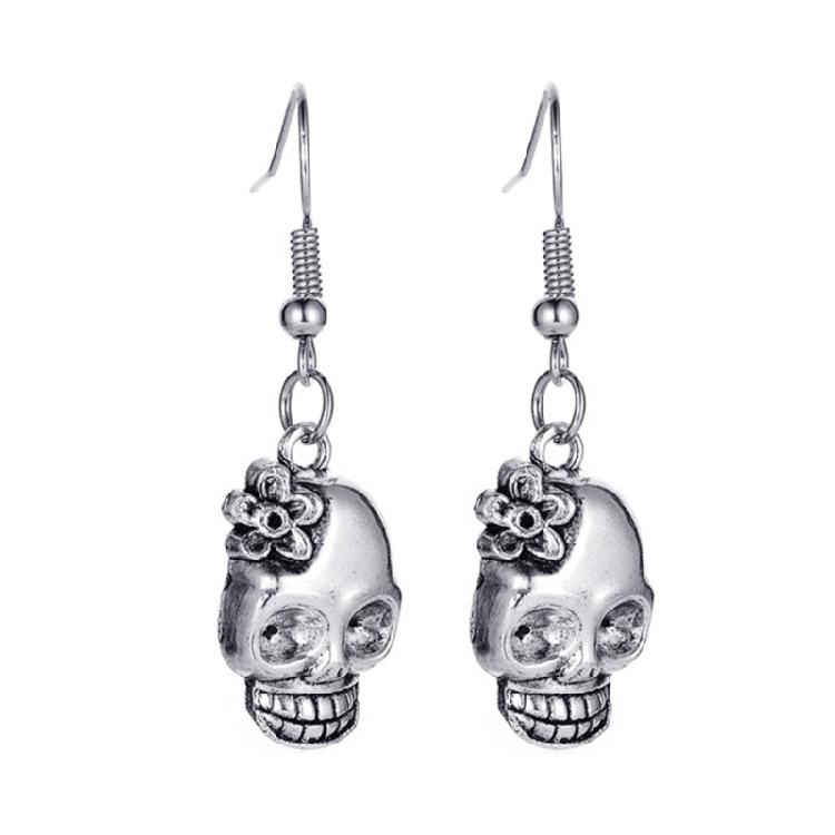 Ghost Skull Halloween Costume Accessories Hip Hop Ear Piercing Jewelry for Women