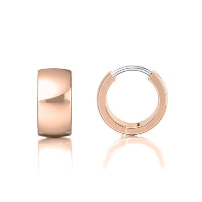 Limerencia Medizinischer Titan-Creolen, Innendurchmesser 10 mm, klobiger Creolen-Ohrring, hypoallergen, 2. Wahl, Unisex