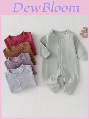 Baby Cotton Romper With No Bone Design For Newborns And Infants