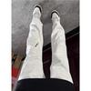 White Flower Gray Scimitar Sweatpants Men's Spring and Autumn Loose Cleanfit Pants American High Street Straight Casual Sweatpants