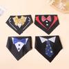 Gentleman Dog Bandana Handsome Bow Tie Pet Accessories for Small Medium Large Dogs Adjustable Tuxedo Collar Dog Necktie